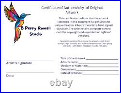 Bald Eagle Abstract Expressionist Art Painting Acrylic on Canvas