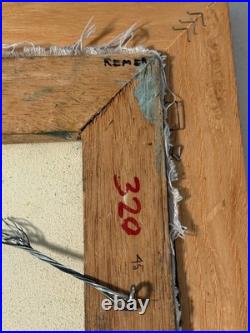 Balinese Painting by I Ketut Teker Ubud Bali Rice Harvest Scene