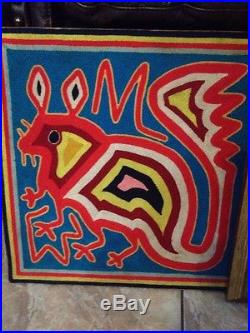 Beautiful HUICHOL Yarn Painting/Mexican Art/Folk Art