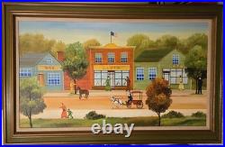 Beautiful Original Folk Art Painting by SIMON ZOTO. Excellent Condition