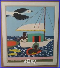 Beautiful Original Painting By Bahamian Folk Artist Amos Ferguson