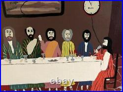 Benny Carter Folk Outsider Art Painting The Lords Supper Infinite Last Supper