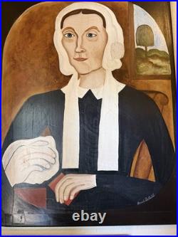 Bonnie DeRestie Folk Art Portraits Thomas Skinner's Man and Woman about 1845