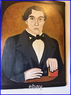 Bonnie DeRestie Folk Art Portraits Thomas Skinner's Man and Woman about 1845