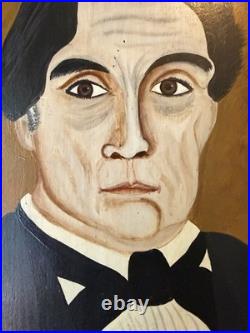 Bonnie DeRestie Folk Art Portraits Thomas Skinner's Man and Woman about 1845