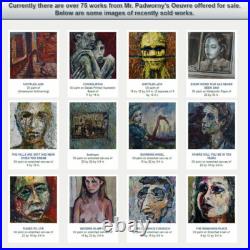 Buy Orig Art Realism Signed Abstract? Modern Oil? Painting? Happy Man? Impressionist