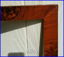 C1840 American Oxblood Red Grain Painted Folk Art Primitive Fraktur 11 x 14 Frme