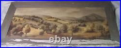 C1930 Antique Ernest Krape Landscape Folk Art Painting Gettysburg PA Artist