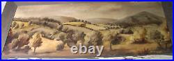 C1930 Antique Ernest Krape Landscape Folk Art Painting Gettysburg PA Artist