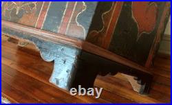 CF, Berks County Paint Decorated Dower Chest ca. 1780