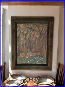CYPRESS FOREST Louisiana Rural Folk Art Vintage Original Painting Family South CYPRESS FOREST Louisiana Rural Folk Art Vintage Original Painting Family South