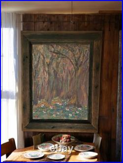 CYPRESS FOREST Louisiana Rural Folk Art Vintage Original Painting Family South CYPRESS FOREST Louisiana Rural Folk Art Vintage Original Painting Family South