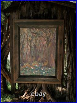 CYPRESS FOREST Louisiana Rural Folk Art Vintage Original Painting Family South CYPRESS FOREST Louisiana Rural Folk Art Vintage Original Painting Family South