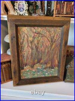 CYPRESS FOREST Louisiana Rural Folk Art Vintage Original Painting Family South CYPRESS FOREST Louisiana Rural Folk Art Vintage Original Painting Family South