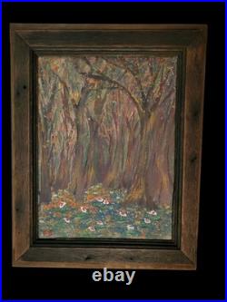 CYPRESS FOREST Louisiana Rural Folk Art Vintage Original Painting Family South CYPRESS FOREST Louisiana Rural Folk Art Vintage Original Painting Family South