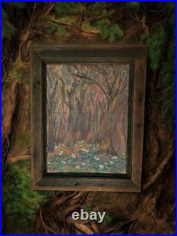 CYPRESS FOREST Louisiana Rural Folk Art Vintage Original Painting Family South CYPRESS FOREST Louisiana Rural Folk Art Vintage Original Painting Family South
