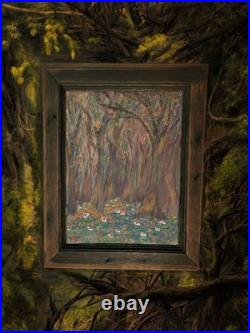 CYPRESS FOREST Louisiana Rural Folk Art Vintage Original Painting Family South CYPRESS FOREST Louisiana Rural Folk Art Vintage Original Painting Family South