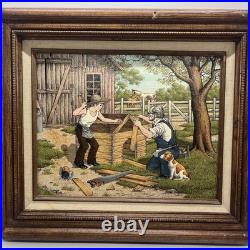 C. Carson Certified Oil Serigraph Lot Of 4 Paintings Framed