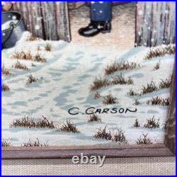 C. Carson Certified Oil Serigraph Lot Of 4 Paintings Framed