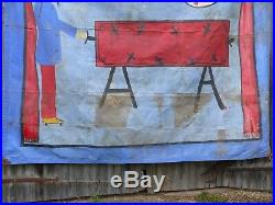 Carnival folk art double sided circus art sideshow banner hand painted baby ray