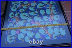 Chinese Folk Art Painting Harvesting Boat Lake Pond Farming