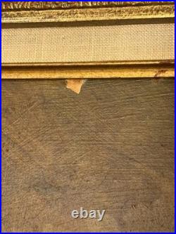 Chinese Folk Art Street Scene Oil Painting Brothers Children Boys Eating Noodles