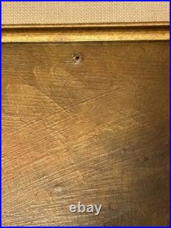 Chinese Folk Art Street Scene Oil Painting Brothers Children Boys Eating Noodles