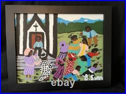 Church Scene by Bernice Sims Alabama Folk Outsider Art