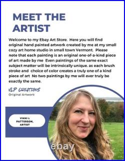 Cool Cow Sunglasses 12x12 Original OOAK Acrylic Canvas Signed withCOA