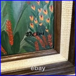 Costa Rican local Oil Painting Folk Art Signed