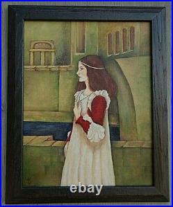 Daughter of Scotland, Acrylic Painting, by Laura Russney. Framed & Signed, MINT