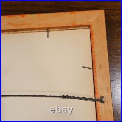 De Poela Folk Art Village Scene Acrylic Painting Signed Framed Canvas Medium