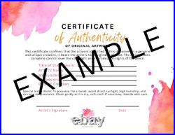 Dog Art 11x14 Abstract Expressionism Puppies COA Home Decor OOAK