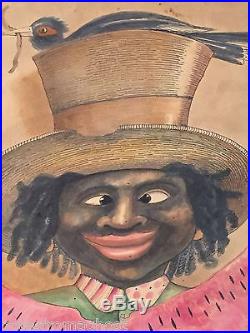 Double Side African American Folk Art Original Painting Listed Antonio Romano
