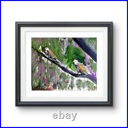 Eagle Romance Neo Expressionism Original Artwork Canvas 11x14