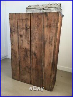 Early Aafa Antique Folk Art Cupboard Square Nail Dovetailed Original Paint Dated