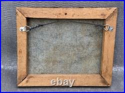 El Salvador Rommel L South American Naive Folk Art Oil Painting Spanish Village