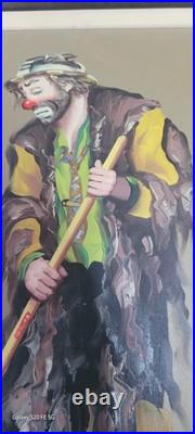 Emmett Kelly Jr. Oil On Canvis 1/100 1994 16x20, framed 21 x 25 Weary Willie