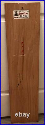 Ernest Chicken Man Lee Folk Art Painting On Wood Dancing Chicken