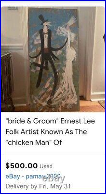 Ernest Lee Chicken Man Painting