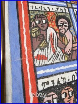 Ethiopian King Soloman And The Queen Of Sheba Folk Art Oil Painting