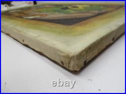 FELIPE ISLAS Mexican Embossed Oil Painting Signed (Unframed) 16 X 24