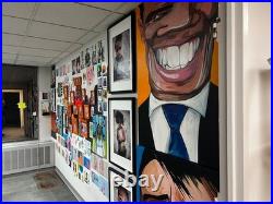 Faris Art Octopus Trouble 16x20 Neo Expressionism Artwork on Canvas