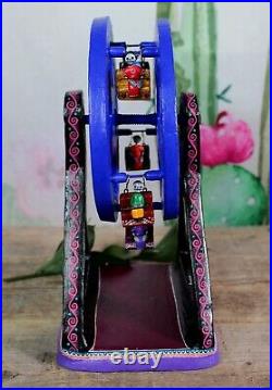 Ferris Wheel Day of the Dead Skeletons Handmade & Hand Painted Mexican Folk Art