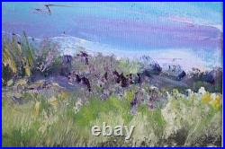 Fine Mid Century Folk Art Haitian Ox Oil Painting Signed Illegible
