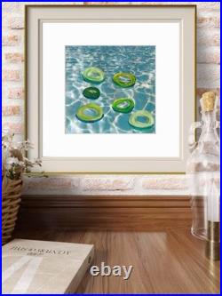 First In Line To Lazy River Contemporary Original Acrylic 12x12 Painting Signed
