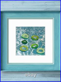First In Line To Lazy River Contemporary Original Acrylic 12x12 Painting Signed