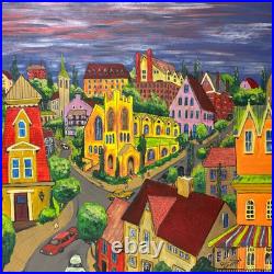 Folk Art Acrylic Original Painting 50 x 40 by Mississippi Artist Rick Griffin Folk Art Acrylic Original Painting 50 x 40 by Mississippi Artist Rick Griffin