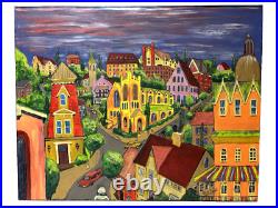Folk Art Acrylic Original Painting 50 x 40 by Mississippi Artist Rick Griffin Folk Art Acrylic Original Painting 50 x 40 by Mississippi Artist Rick Griffin