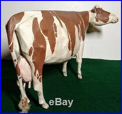 Folk Art Ayrshire Milk Cow Larry Koosed 2007 Hand Carved & Painted